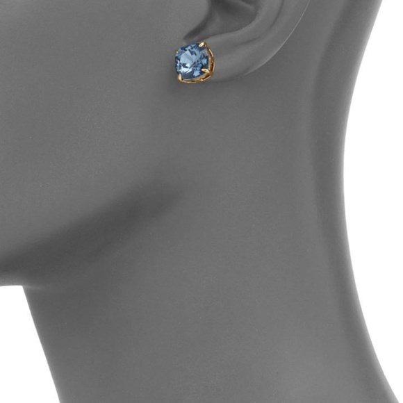 NEW Tory Burch Tory Set Crystal Stud Earnings - Picture 7 of 7